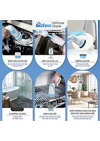 Máy Cọ Rửa Điện Cầm Tay Đa Năng Mifan K3 25W - Kèm 4 Đầu Chổi, Pin Sạc 2000mAh, Chống Nước IPX7, Tốc Độ 500rpm, Bảo Hành 12 Tháng