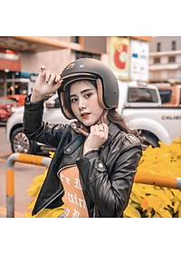 Mũ Bảo Hiểm Royal M139 Đen Nhám Kính Âm