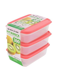 Hộp Nhựa Đựng Thực Phẩm Dùng Cho Lò Vi Sóng (300ml) - Nội Địa Nhật Bản