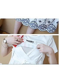 ĐẦM BẦU CÔNG SỞ THÊU LAI , IN CÂY DỪA ( sau sanh có cho bé bú)