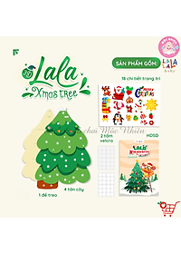 Cây Thông Noel Treo Tường 3D LalaXmas Tree - Đồ Chơi Thủ Công Cho Bé Lalala Baby