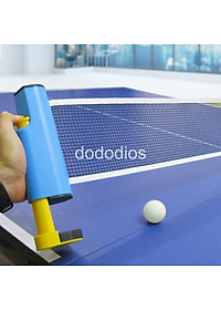 Combo 2 Vợt Bóng Bàn Tặng Kèm 3 Quả Bóng Bàn + Kẹp Trụ Lưới Bóng Bàn Rút Gọn Nhựa ABS 1,7m Chính Hãng dododios