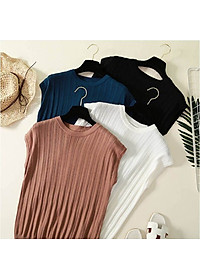 Áo len nữ freesize tay ngắn 15