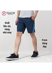 Quần Đùi Nam FASVIN Vải Gió Nhẹ Mát Hàng Nhà Máy Chất Lượng Cao Thể Thao Hay Mặc Nhà Q22508.HN