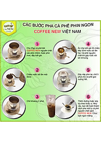Combo 2 Gói 500gr Cà Phê Robusta + Arabica - TẶNG thìa đong cà phê - Dạng Hạt Pha Phin - Hương Thơm Nồng - Vị Chua Thanh - Coffee New