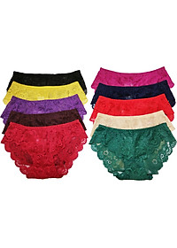 Combo 10 Quần Lót Nữ Ren Cao Cấp Sexy Hàng Xuất Siêu Đẹp LR001