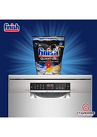 Viên rửa chén bát Finish Quantum Ultimate 60 viên hương chanh [14 chức năng, rẻ vô địch]