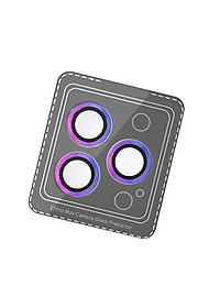 Kính Cường Lực cho Camera Lens MIPOW KINGBULL ALUMIUM Trong Suốt Viền Màu Dành Cho iPhone 13 Pro Max / 13 Pro_ Hàng Chính Hãng