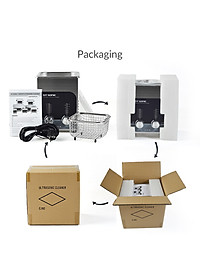 Máy rửa siêu âm GTsonic T2 – 2L, công nghệ sóng siêu âm hiện đại, làm sạch nhanh mọi vết bẩn, vết hoen ố và cặn bám trên bề mặt sản phẩm, phù hợp trang sức, mắt kính, đồng hồ, linh kiện điện tử – Hàng chính hãng