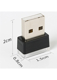 1 Đèn USB Nội Thất Xe Hơi Ô tô mini - Đèn LED USB Trang Trí Xe hơi  Ô tô (Size: 2x15x08cm)