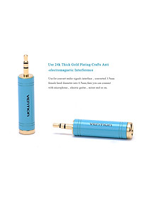 Đầu chuyển đổi Audio 3.5mm (M) sang 6.5mm (FM) Vention VAB-S04-L - hàng chính hãng