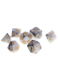 Bộ/14 PCS 1.6 Cm Đa Diện Xúc Xắc Chết D20 D12 D10 D8 D6 D4 Bàn Chơi Bảng