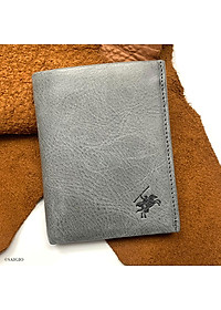 Bóp Đứng Nam Nhỏ Gọn, Chất Liệu Da Bò PULL-UP Mềm Mại, Mỏng Nhẹ, Phong Cách Hiện Đại - Cá Tính, Size Trung, Dáng Đứng - Gập 2, Nhiều Ngăn Để Tiền Và Giấy Tờ Tiện Dụng