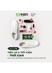Khăn giấy ướt lau giày siêu sạch Sneaker Wipes hương quế tạo bọt tự tan làm sạch nhanh chóng mang đi tiện lợi