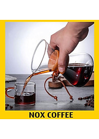 Bình pha cà phê chemex kèm phễu lọc inox