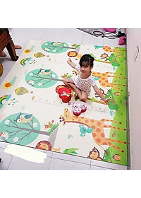 Thảm Trải Sàn Cho Bé Xốp XPE 2 Mặt Phủ Silicone Hàn Quốc Mẫu Đẹp Chống Thấm, Chống Va Đập Trơn Trượt-1m8*2m Hàng Chính Hãng MINIIN