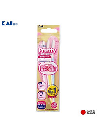 Set dạo cạo mặt đa năng Kai Pretty Face - Hàng nội địa Nhật Bản