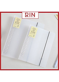 Bìa sổ tay bìa nhựa / Bìa gáy còng có thể thay lõi, ruột sổ  nhiều size A5-B5-A4 