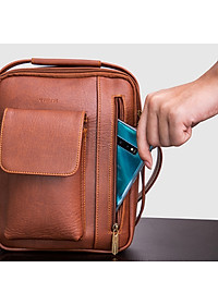 Túi Trita ( Thời trang nam phối ngăn - Túi đeo chéo da RTN3 )