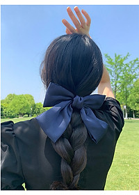 Kẹp tóc nơ Hàn Quốc bản to, kẹp nơ sau dễ thương cực đẹp KT13 với chất liệu vải cao cấp đường may tinh tế