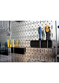 Giá treo mũi khoan Pegboard bằng thép sơn tĩnh điện - Phụ kiện cho bảng treo dụng cụ cơ khí
