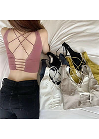 Sét 2 Bra, Áo Tập Gym, Yoga, Thể Thao Cho Nữ Chất Liệu Cotton Mềm Mại, Thấm Hút Mồ Hôi (Giao màu ngẫu nhiên)