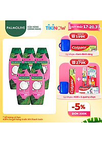 Bộ 5 chai dầu gội kèm dầu xả Palmolive Dưỡng Ẩm bổ sung từ sữa dừa & protein 180ml/chai