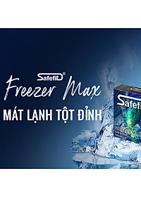 Bao cao su mát lạnh Safefit Freezer Max - hộp 3 chiếc