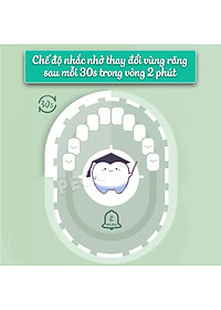 Bàn chải đánh răng điện KEMEI KM-713 công nghệ rung siêu âm 31000 lần/ phút điều chỉnh 6 chế độ đánh bay mảng bám sạch sâu gấp nhiêu lần so với bàn chải thủ công + Tặng kèm 5 đầu bàn chải thay thế - Hàng chính hãng