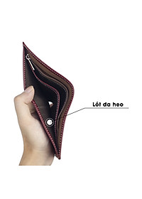 Ví da nam, bóp da nam Bụi Leather V110 - Da bò Pullup cao cấp - Bảo hành 12 tháng