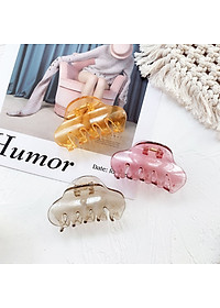 Kẹp tóc càng cua KAH182 nhựa trong dễ thương và các loại khác (Giao màu ngẫu nhiên)
