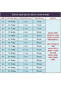 Quần Đũi Jean Nam Andromeda Phom Đứng Wash Bạc Vải Dày Không Ra Màu