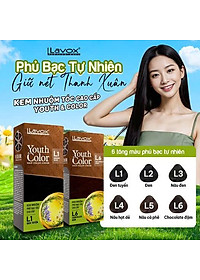 Nhuộm Phủ Bạc Cao Cấp Lavox 60ml x2 - L1 - Đen