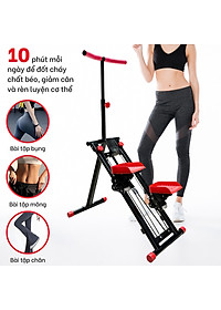 Máy Chạy Bộ,AIR WALKER Máy Đi Bộ Trên Không Cỡ Lớn, Máy leo núi bậc thang KM-2100 tại nhà