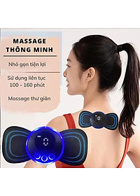 Miếng Massage Xung Điện Cổ Vai Gáy, Bắp Tay, Lưng Bằng Sung Điện đỡ đau Nhức Hiệu Qủa -Máy mat sa thân hình 10 Chế Độ