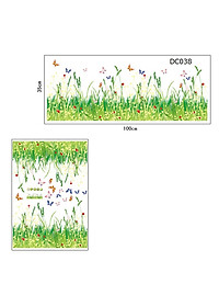 Decal dán chân tường Hoa liti AmyShop DCT002 - 2 bộ ( 35 x 200 cm)