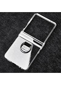 Ốp lưng chống sốc trong suốt kèm iring cho Samsung Galaxy Z Flip 7 5G hiệu Likgus Cover Ring (chất liệu cao cấp, thiết kế iring chống rơi rớt) - hàng nhập khẩu