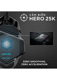 Chuột game hiệu suất cao Logitech G502 Hero RGB Lightsync - Hàng chính hãng