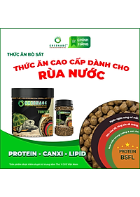 Thức ăn bò sát Rùa Nước GREENABC – Cung cấp protein, canxi, lipid giúp tăng kích thước, mai cứng chắc - Hộp 50g và 230g