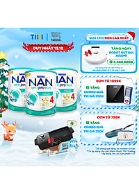 Nơi bán [Lẩu nướng 2 in 1] Bộ 3 lon Sữa bột NAN OPTIPRO PLUS 4 Nestle Bé 2-6 tuổi 1500g/lon Giúp tiêu hóa tốt