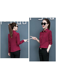 Áo sơ mi nữ công sở thiết kế cơ bản sành điệu cá tính tay dài Haint Boutique SM150