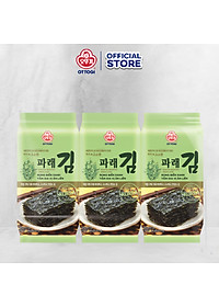 Rong biển xanh tẩm gia vị ăn liền Ottogi túi 4g x 3 gói