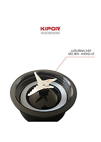 Máy xay sinh tố giá tốt KIPOR KP-S206 - Hai cối đa năng đa chế độ - Bảo vệ tự ngắt chống quá tải - Lưỡi dao inox siêu bền - Hàng chính hãng