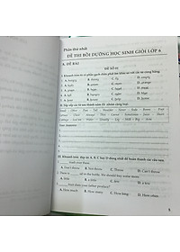 Tuyển chọn đề thi bồi dưỡng học sinh giỏi Tiếng anh lớp 6,7,8