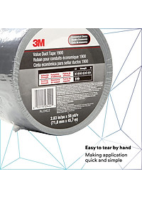 Băng keo vải đa năng chuyên dán che sơn, che chắn, bó ống 47.7mm x 45.7m 3M 1900 - dán bịt kín, dán thanh dài, dán cố định, nhiều màu sắc