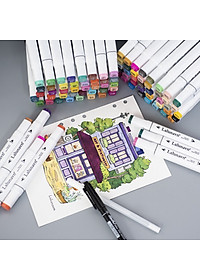 Bút màu Marker Lalunavn Touch Cool họa cụ tô màu dạ vẽ tranh anime Bộ 30/60/80 -B66