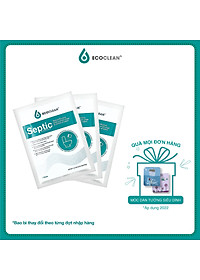 [Combo Tiện Lợi] Gói Men Bể Phốt EcoClean Septic - Men Vi Sinh Xử Lý Hầm Cầu, Bể Phốt Đầy, Tràn - Túi Gói 100gram