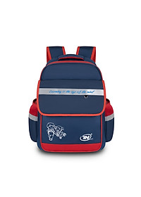 Balo học sinh TN.Bags xanh đen phối đỏ – Balo tiểu học có nắp siêu nhẹ nhiều ngăn cao cấp cho bé năng động TNB3016