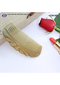 Lược sừng xuất Nhật (Size: S - 13cm) COH183 - Lược múi bưởi khía đẹp nhỏ gọn - Chăm sóc tóc