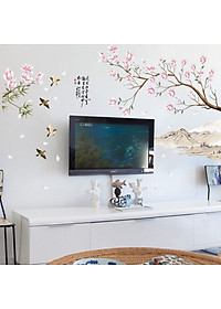 Decal dán tường cành hoa đào SK9286 ZooYoo